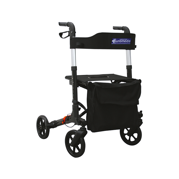 Rollator 4 roues pliant en aluminum