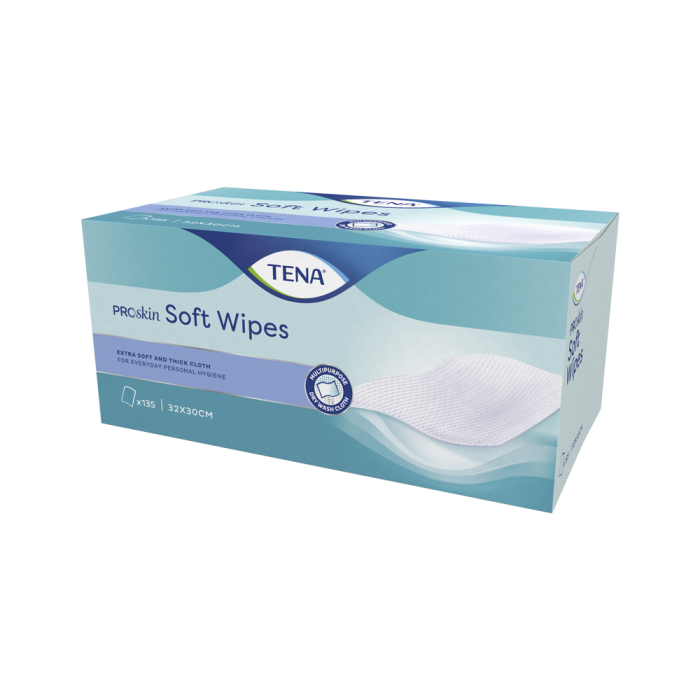 Lingettes sèches extra douce épaisse - TENA PROSKIN SOFT WIPES