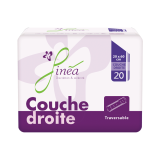 Couche droite traversable