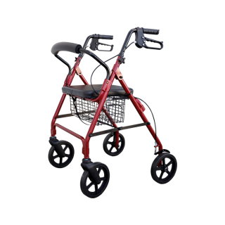 Rollator 4 roues en aluminium