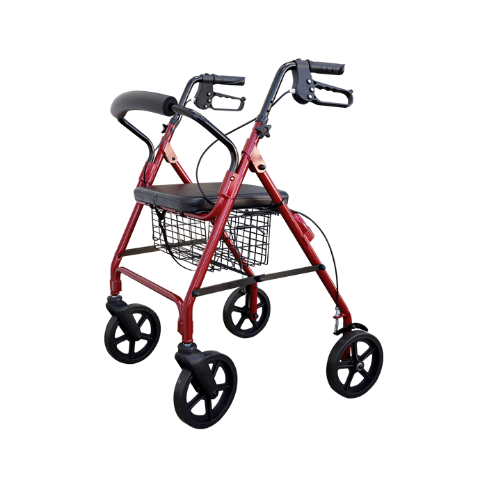 Rollator 4 roues en aluminium